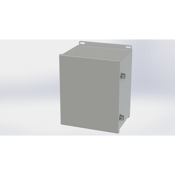 Screw Clamps Electrical Enclosures, 12.13 in H, 8 in D, 10 in W, NEMA 3R, 4, 12, 13, Carbon Steel